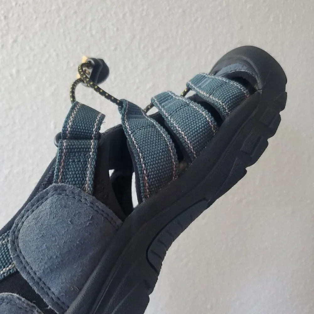 Keen Newport H2 Kids Blue Black Waterproof Hiking Water Sandals Size 3 1006557